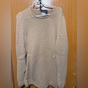 Les Copains Beige Crew Neck Sweater